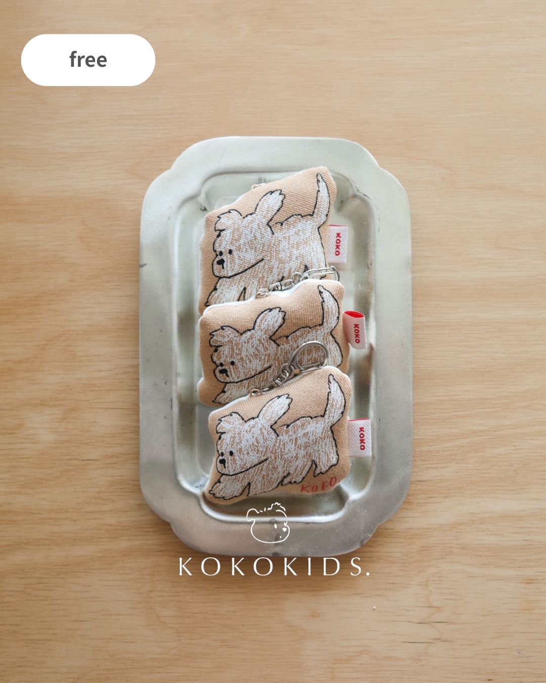 puppy handmade key holder