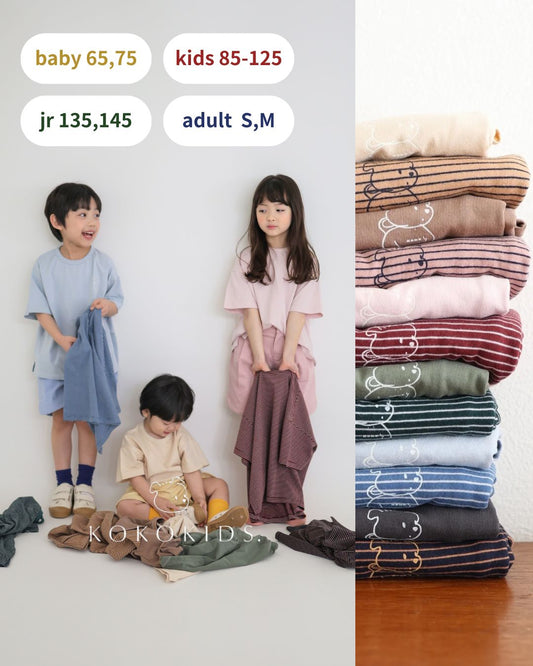 koko chan half T 2 piece set